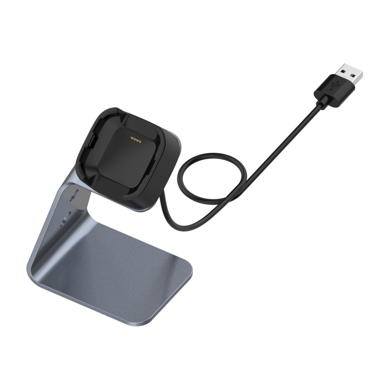 For Fitbit Versa / Versa Lite / Versa SE Universal Aluminum Alloy Charger Holder with Chip Protection, Support Fast Charging