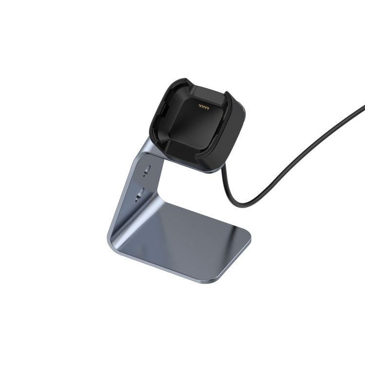 For Fitbit Versa / Versa Lite / Versa SE Universal Aluminum Alloy Charger Holder with Chip Protection, Support Fast Charging