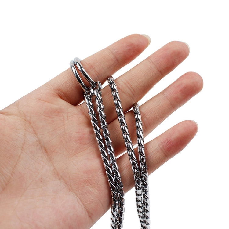 35cm Pet P Chain Pet Collars Pet Neck Strap Dog Neckband Snake Chain Dog Chain Solid Metal Chain Dog Collar