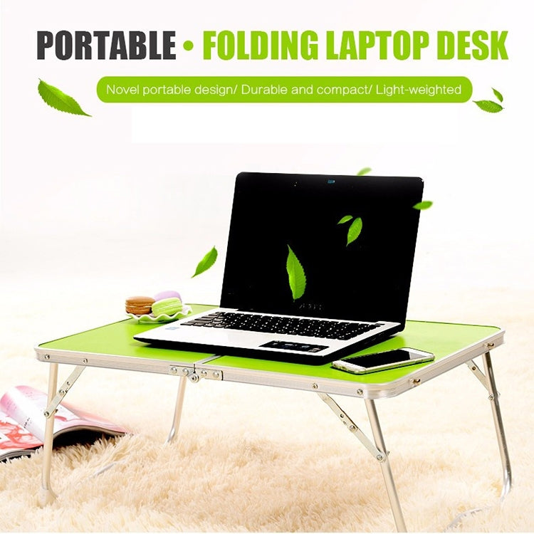Plastic Mat Adjustable Portable Laptop Table Folding Stand Computer Reading Desk Bed Tray, Plastic Mat, Plastic Mat (Sapphire Blue)