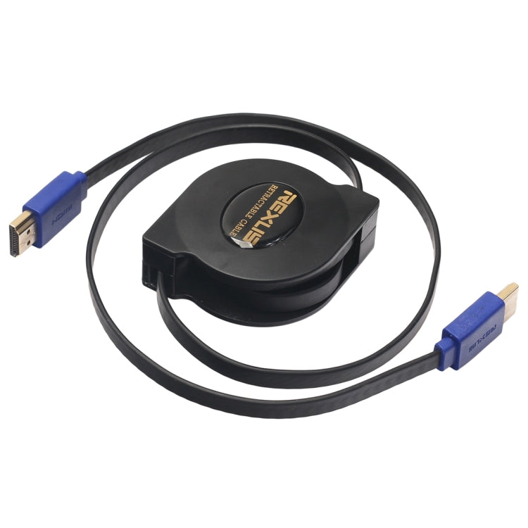 1.8m HDMI 1.4 (1080P) Gold Plated Connectors HDMI Male to HDMI Male Retractable Flat Cable