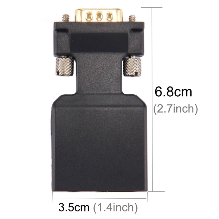 HD 1080P VGA to HDMI + Audio Video Output Converter Adapter for HDTV Monitor Projector