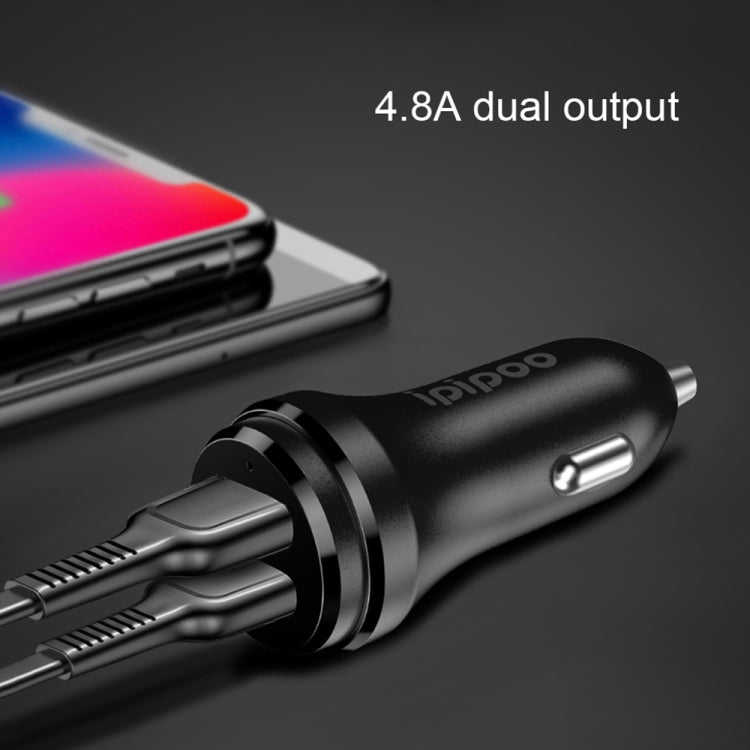 ipipoo XP-1 Dual USB Car Fast Charging Charger with Android Line