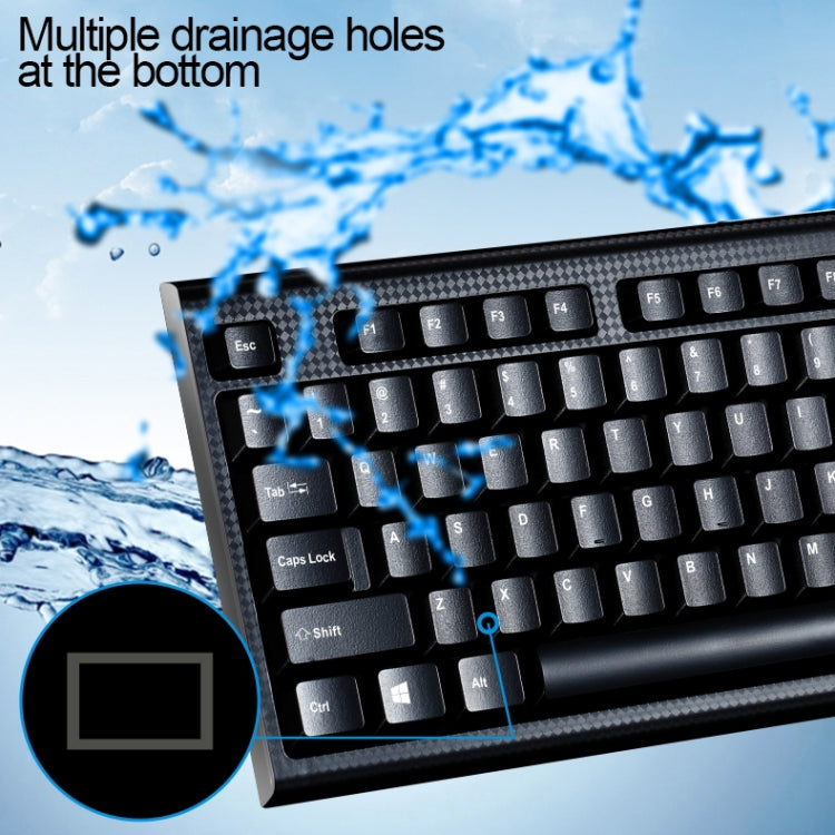 ZGB Q9 104 Keys USB Wired Grid Texture General Gaming Office Keyboard