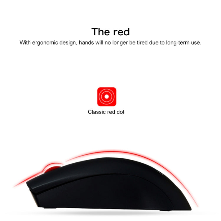 Lenovo M120 Pro Fashion Office Red Dot Wireless Mouse