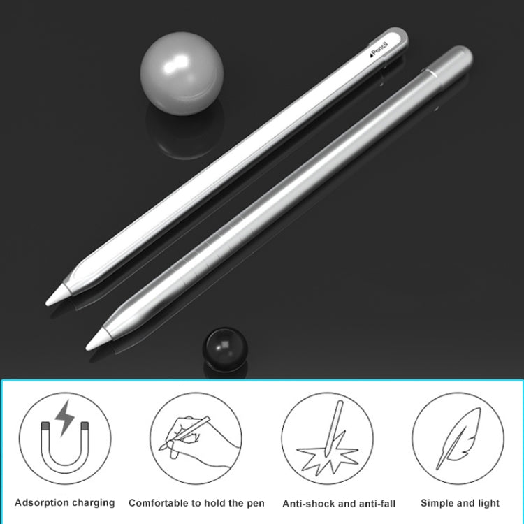 Metal Matte Non-slip Stylus Pen Protective Case for Apple Pencil 2