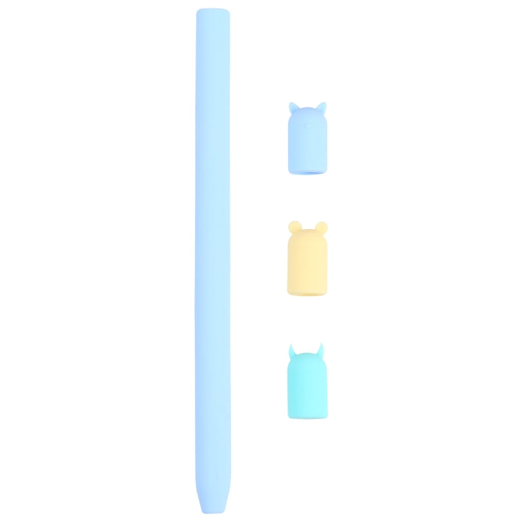 4 in 1 Stylus Pen Cartoon Animal Silicone Protective Case for Apple Pencil 1