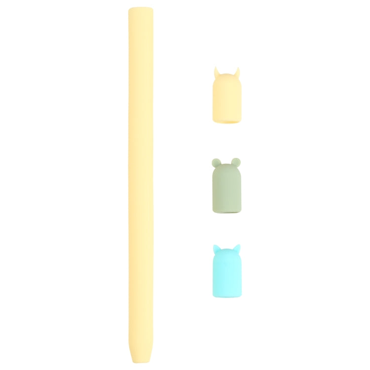 4 in 1 Stylus Pen Cartoon Animal Silicone Protective Case for Apple Pencil 1