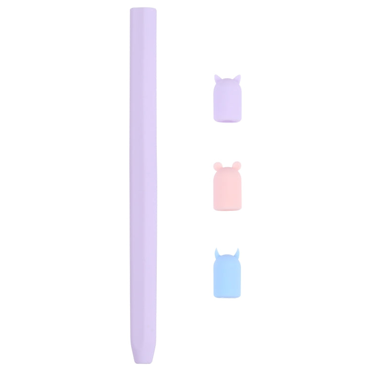4 in 1 Stylus Pen Cartoon Animal Silicone Protective Case for Apple Pencil 2