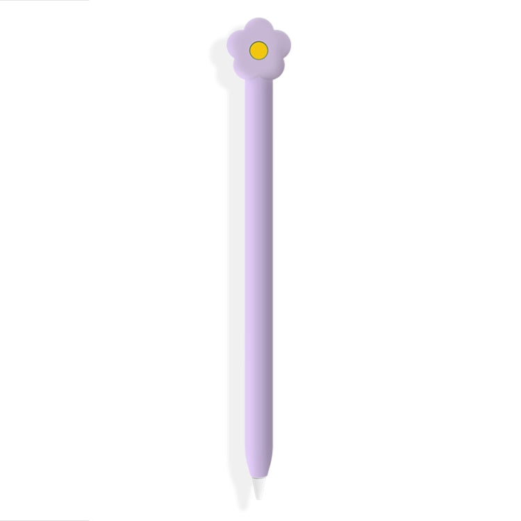 Cute Cartoon Silicone Protective Cover for Apple Pencil 1(Five-pointed Star Pink)