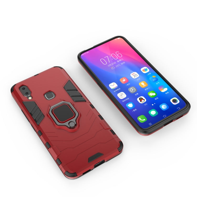 PC + TPU Shockproof Protective Case for Vivo NEX A, with Magnetic Ring Holder