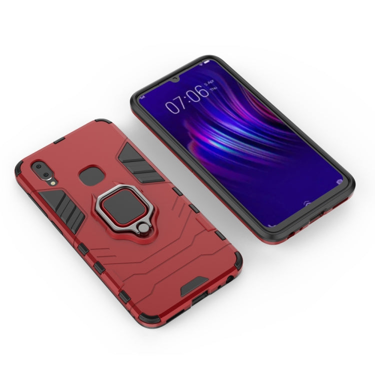 PC + TPU Shockproof Protective Case for Vivo V11i, with Magnetic Ring Holder