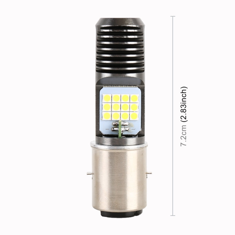 BA20D DC12V / 7.4W Motorcycle LED Headlight with 24LEDs SMD-3030 Lamp Beads