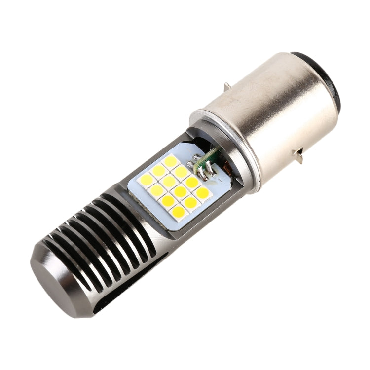BA20D DC12V / 7.4W Motorcycle LED Headlight with 24LEDs SMD-3030 Lamp Beads