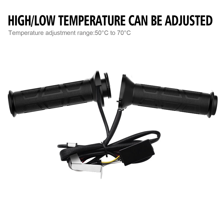 WUPP CS-095D1 Motorcycle Modified Adjustable Temperature Silicone Universal Electric Heating Hand Cover Heated Grip Handlebar