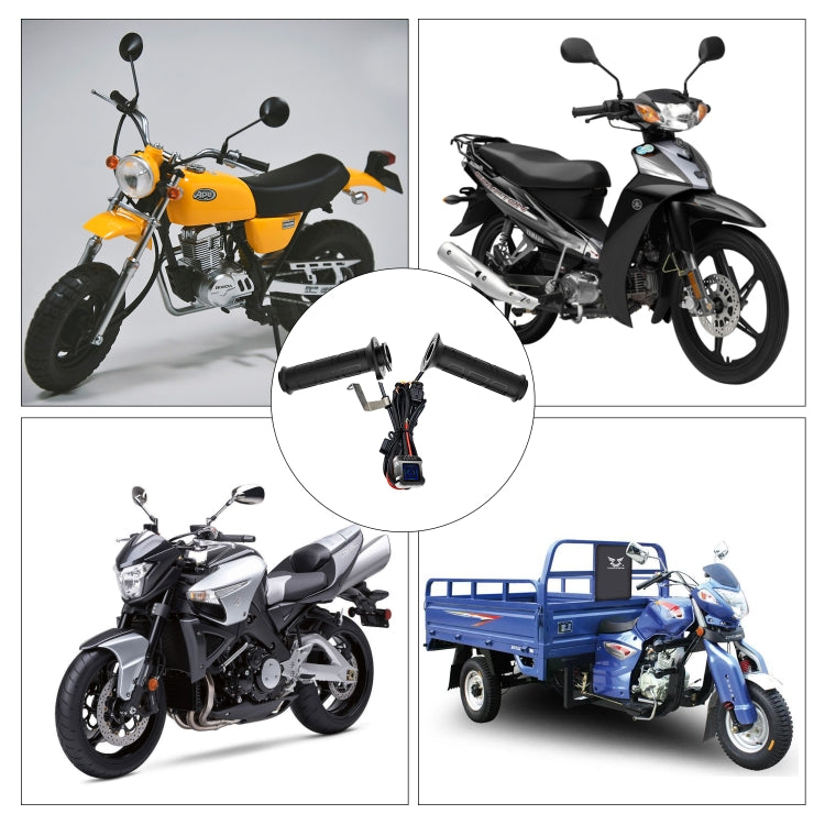 WUPP ZH-983C1 Motorcycle Modified Intelligent Electric Heating Hand Cover Heated Grip Handlebar with Three Gear Temperature Control