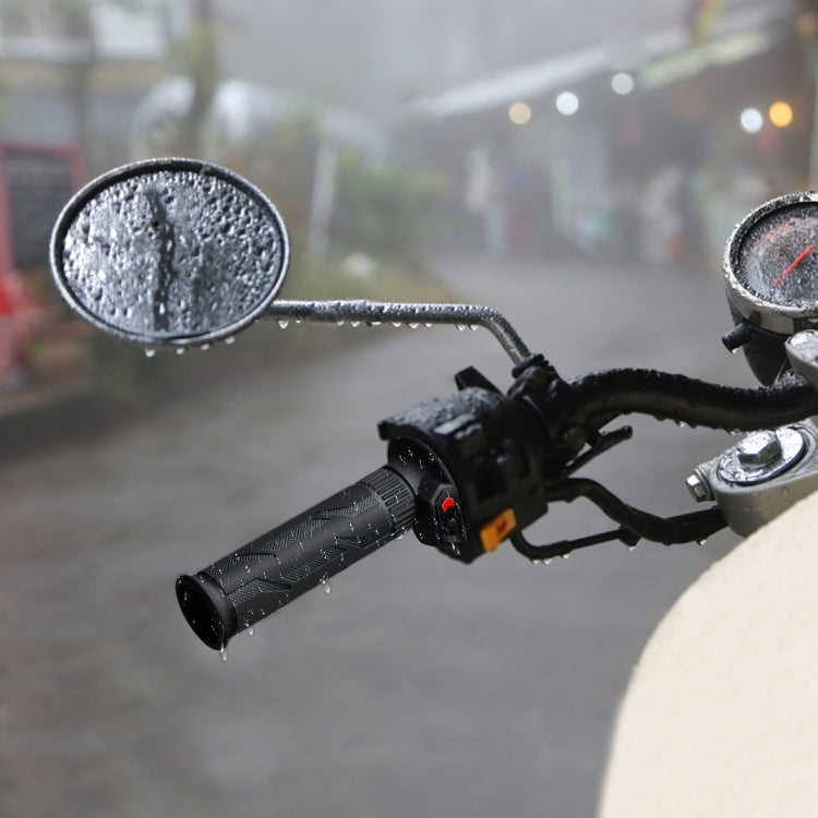 WUPP CS-990A1 Motorcycle Modified Intelligent Electric Heating Hand Cover Heated Grip Handlebar with Five Gear Temperature Control & Five Colors Indicator