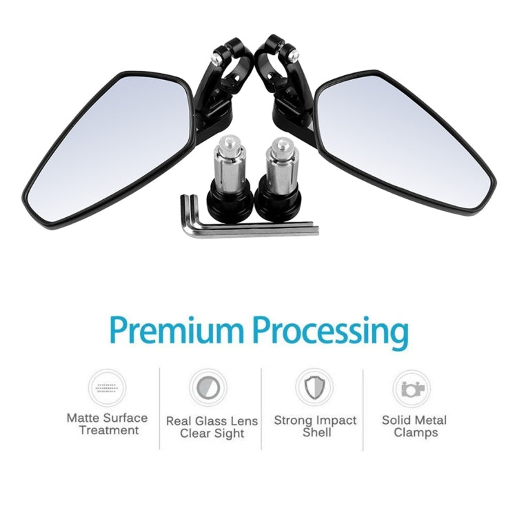 Universal 7 / 8 inch 22mm Modified Motorcycle Side Rearview Mirror