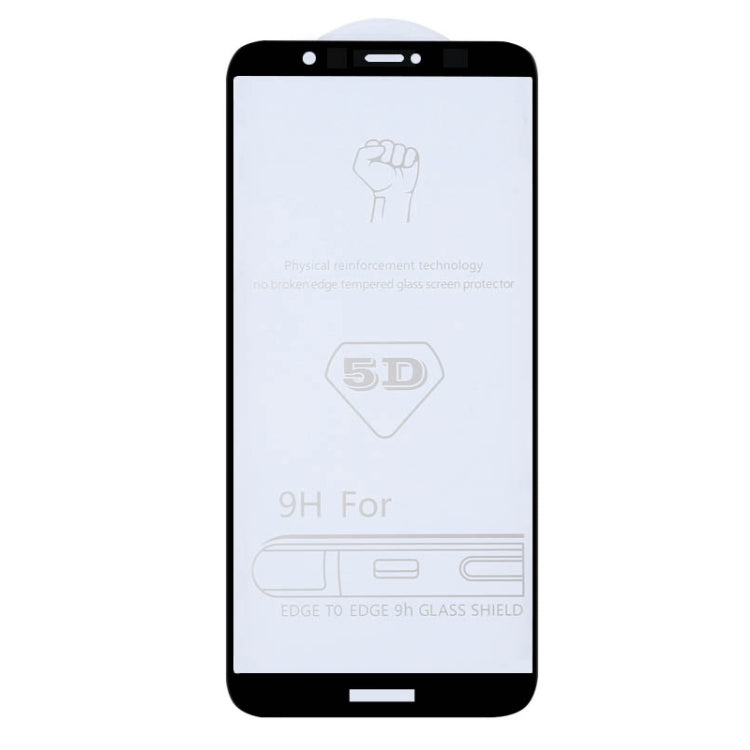 9H 5D Full Glue Full Screen Tempered Glass Film for Huawei Enjoy 7S / P Smart
