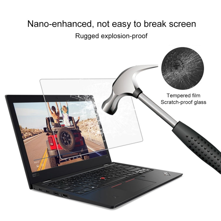 0.4mm 9H Surface Hardness Full Screen Tempered Glass Film for Lenovo ThinkPad L380 13.3 inch