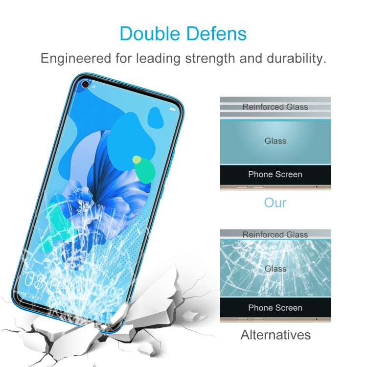 For Huawei P20 Lite 50 PCS 0.26mm 9H 2.5D Tempered Glass Film