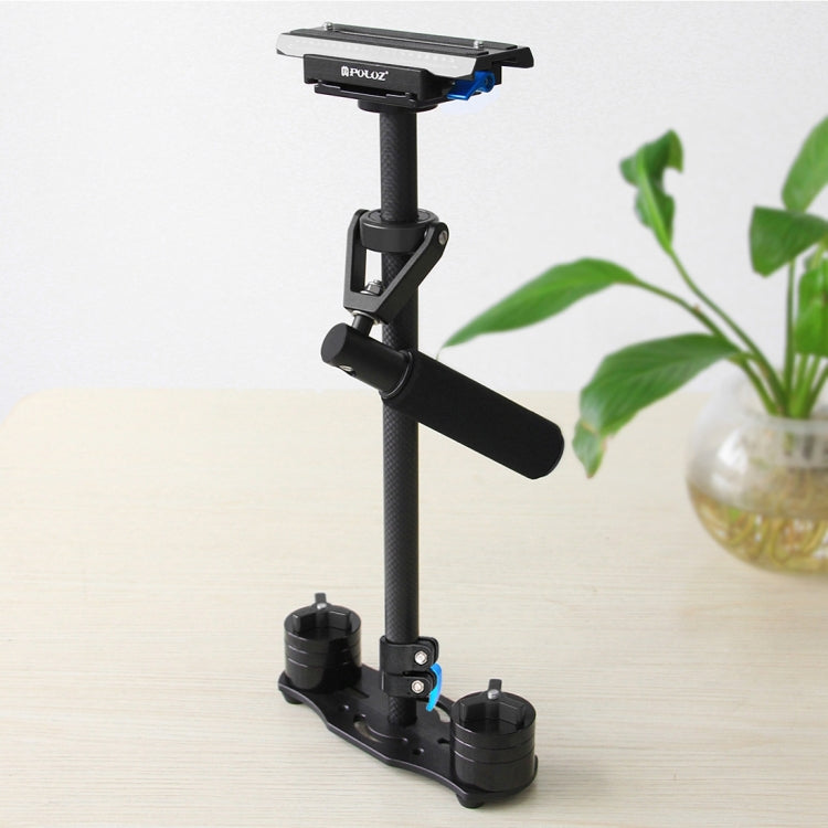 PULUZ 38.5-61cm Carbon Fibre Handheld Stabilizer for DSLR & DV Digital Video & Cameras, Load Range: 0.5-3kg