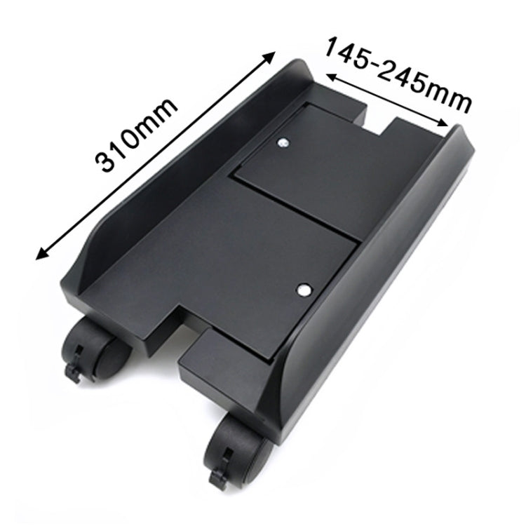 Computer Mainframe Host Adjustable Bracket with Wheel, Size: S