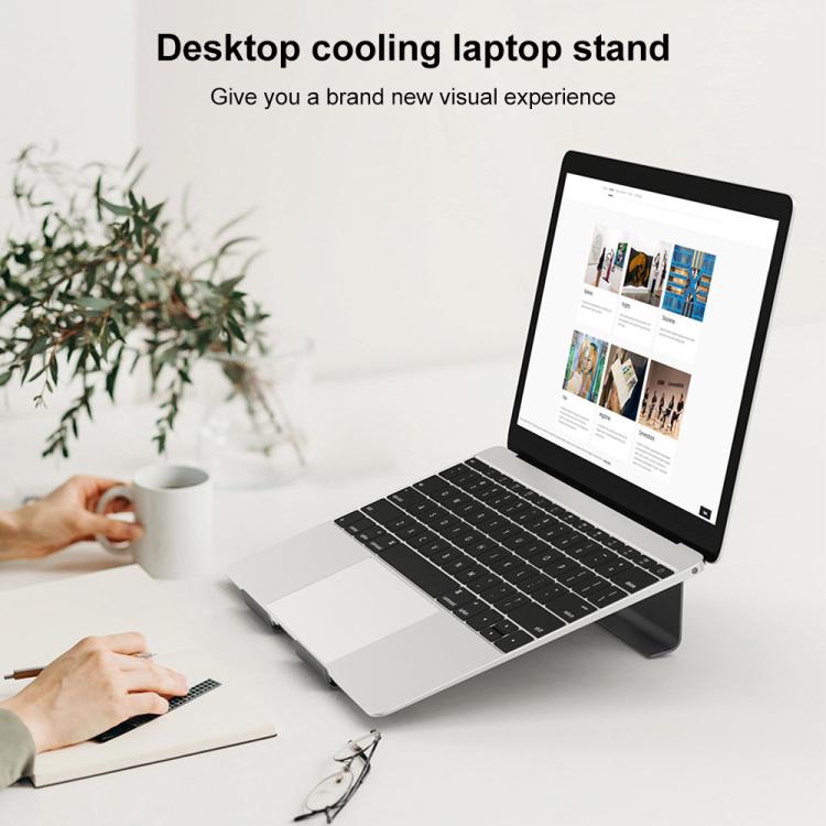 Aluminum Cooling Stand for Laptop, Suitable for Mac Air, Mac Pro, iPad, and Other 11-17 inch Laptops