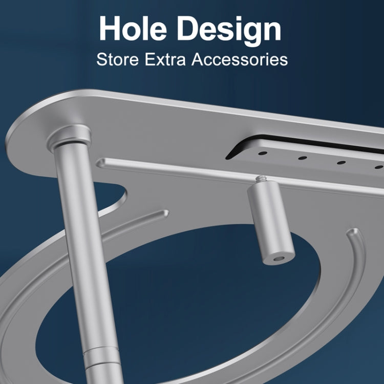 R-JUST BJ03 Universal Detachable Bench Shape Aluminum Alloy Angle Adjustable Laptop Stand