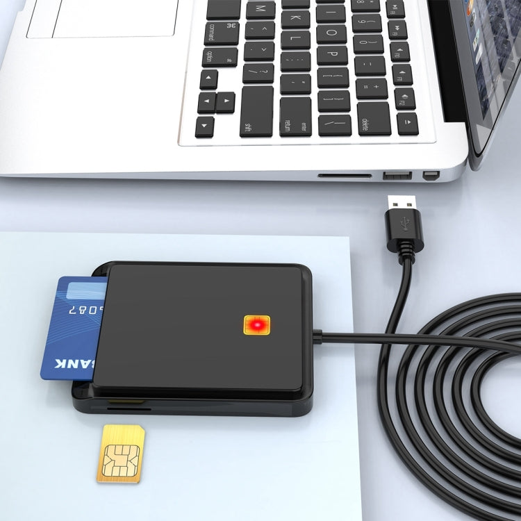 Rocketek CR317 USB 2.0 SIM / ID / CAC Smart Card 2 in 1 Card Reader