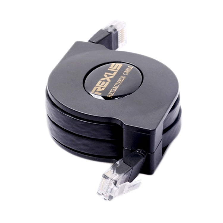 REXLIS 2m CAT6 Retractable Flat RJ45 Ethernet Network LAN Cable