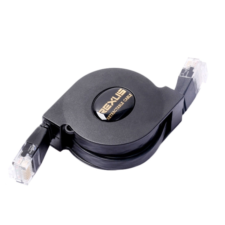 REXLIS 2m CAT6 Retractable Flat RJ45 Ethernet Network LAN Cable