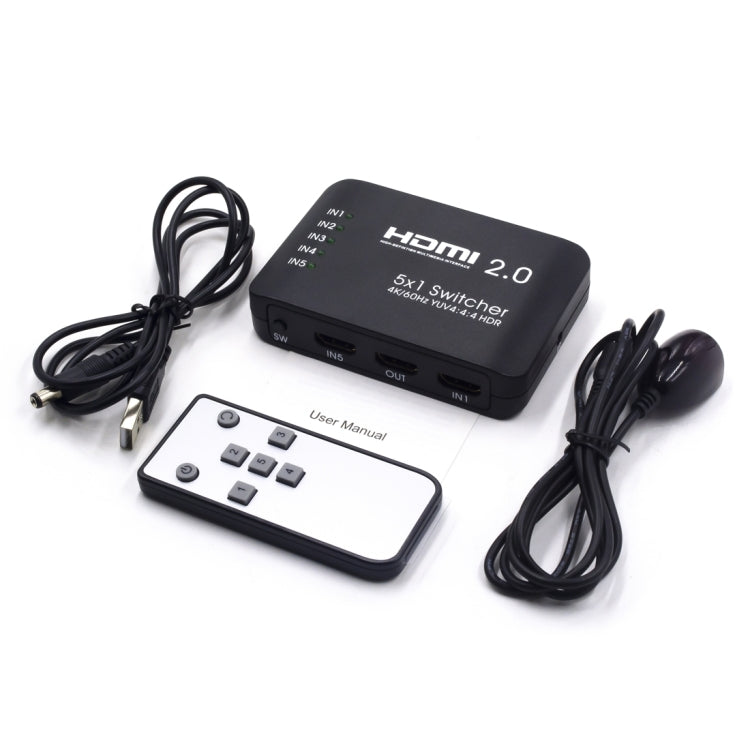 AYS-51V20 HDMI 2.0 5x1 4K Ultra HD Switch Splitter