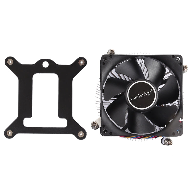 4Pin CPU Cooler Mute Silent Fan Thickened Aluminum Heat Sink for Intel 1155 / 1150 / 1151