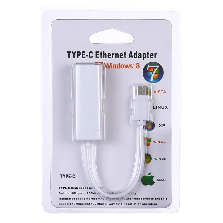 KY-RTL8152B USB-C / Type-C 10 / 100 Mbps Ethernet Adapter Network Card
