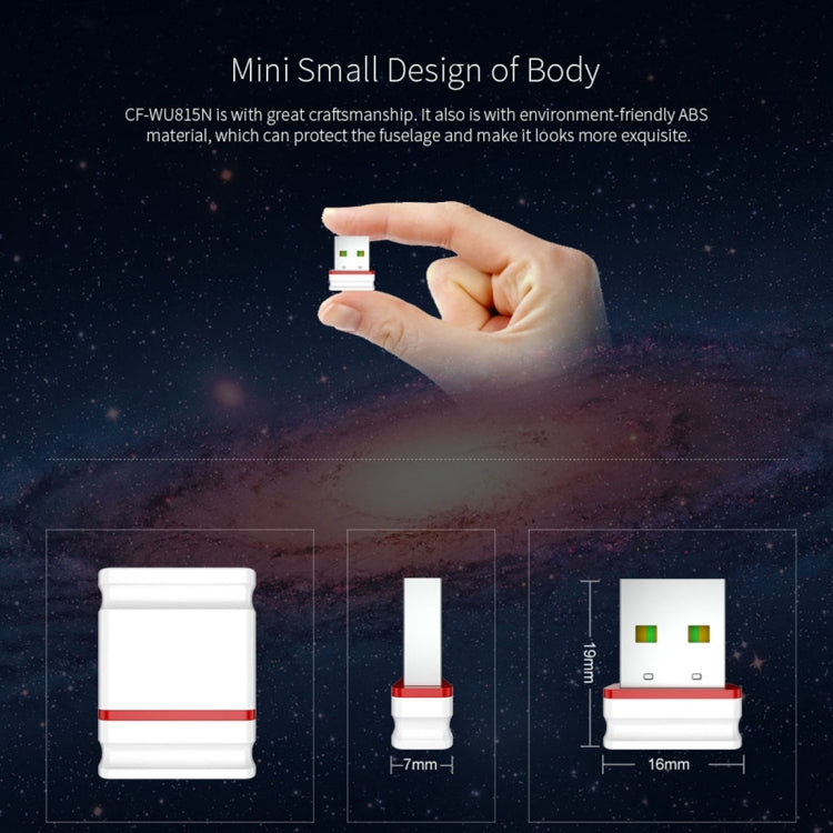 COMFAST CF-WU815N 150Mbps Mini Wireless USB 2.0 Free Driver WiFi Adapter External Network Card