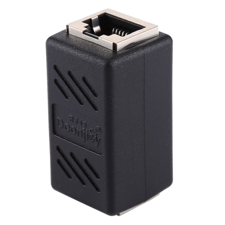 Crystal Network Straight Through Head-line Connector Pair Terminal Female to Double Head RJ45 Interface Extension Device
