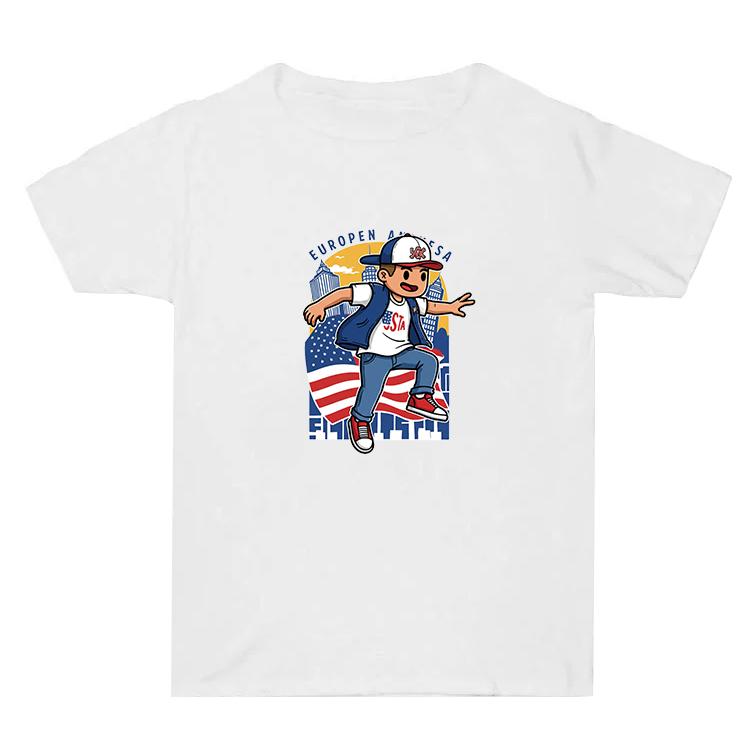 Summer Baggy Cotton Short Sleeve T-shirt Custom Made Print On Your Demand, Size: XL