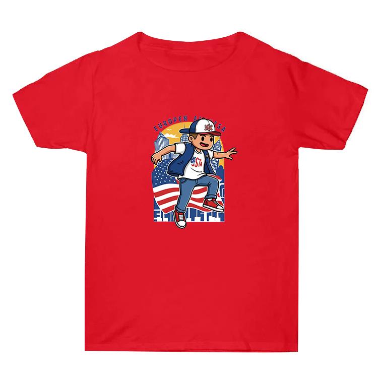 Summer Baggy Cotton Short Sleeve T-shirt Custom Made Print On Your Demand, Size: XL