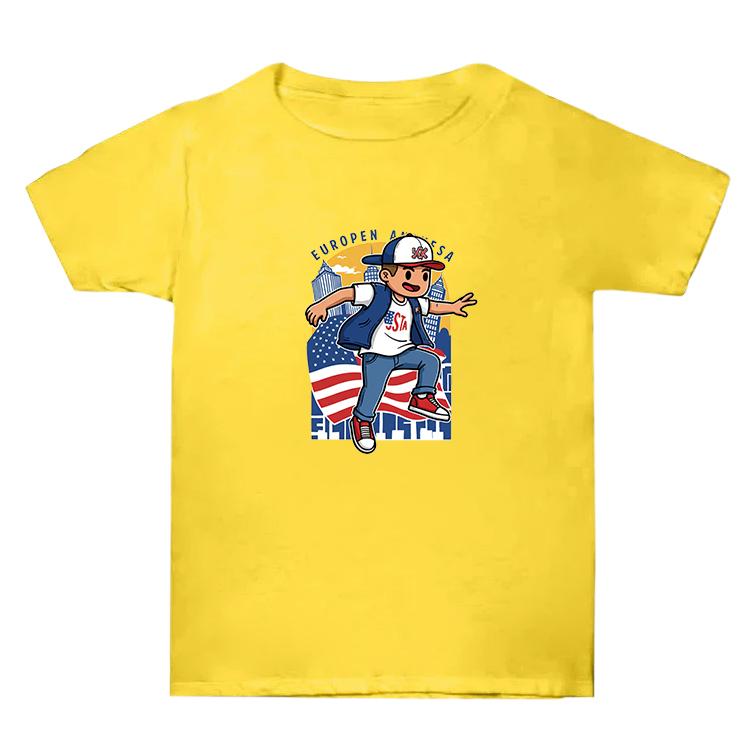 Summer Baggy Cotton Short Sleeve T-shirt Custom Made Print On Your Demand, Size: XL