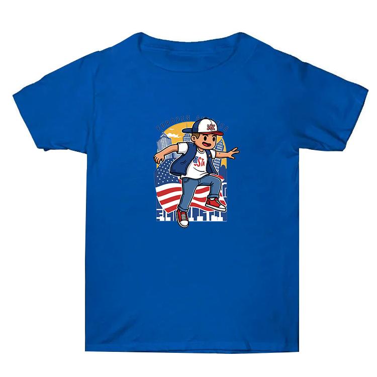 Summer Baggy Cotton Short Sleeve T-shirt Custom Made Print On Your Demand, Size: XL