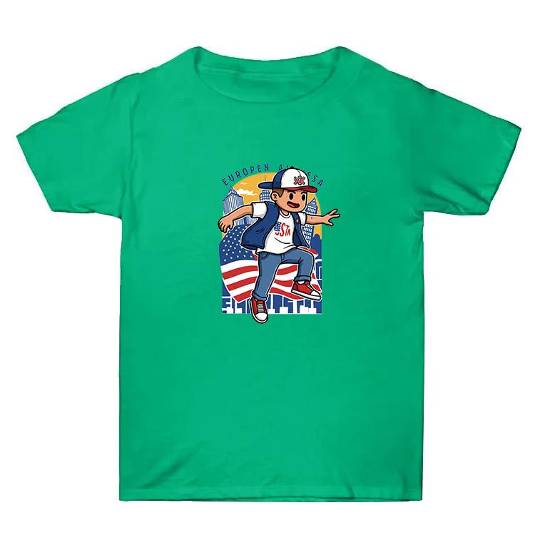 Summer Baggy Cotton Short Sleeve T-shirt Custom Made Print On Your Demand, Size: XL
