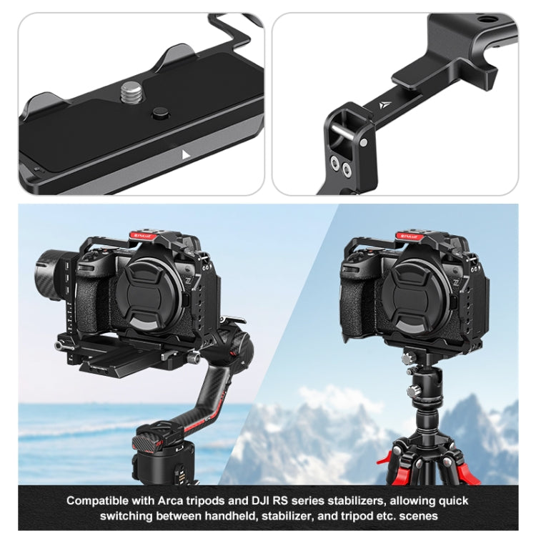 For Nikon Z6 III PULUZ Metal Camera Cage Stabilizer Rig