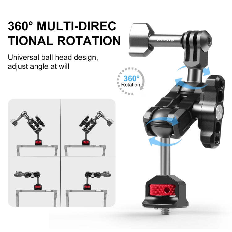 PULUZ Magic Arm Multi-way Ball Aluminum Alloy Mount