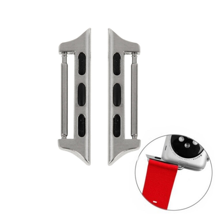 2 PCS for Apple Watch 42mm Metal Strap Connector Metal Buckle