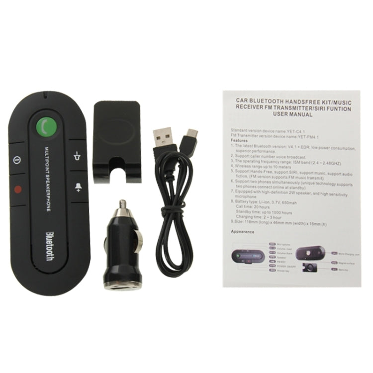 Bluetooth V4.1 Hands Free Kit Transmitter with SIRI / Music