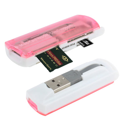 USB 2.0 Multi Card Reader, Support SD/MMC, MS, TF, M2 Card