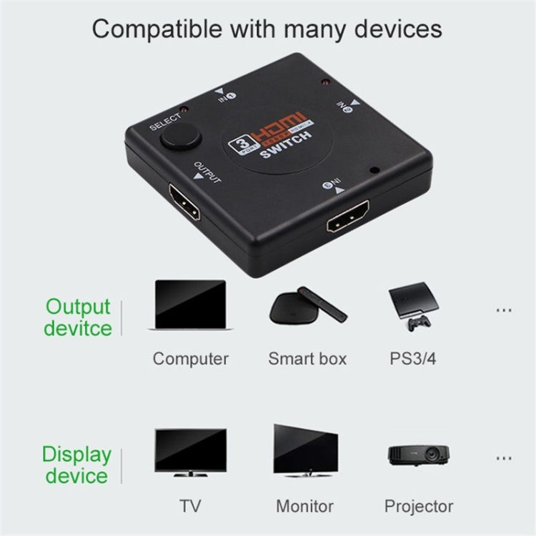 3 Ports 1080P HDMI Switch