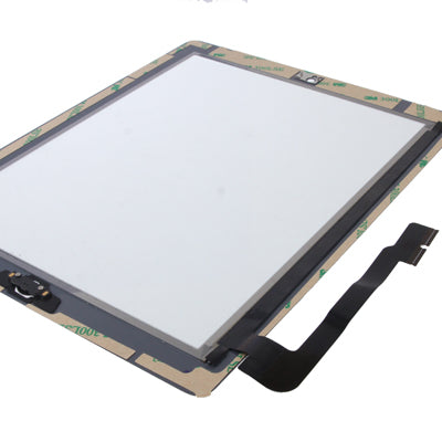 (Controller Button + Home Key Button PCB Membrane Flex Cable + Touch Panel Installation Adhesive) Touch Panel for New iPad (iPad 3)