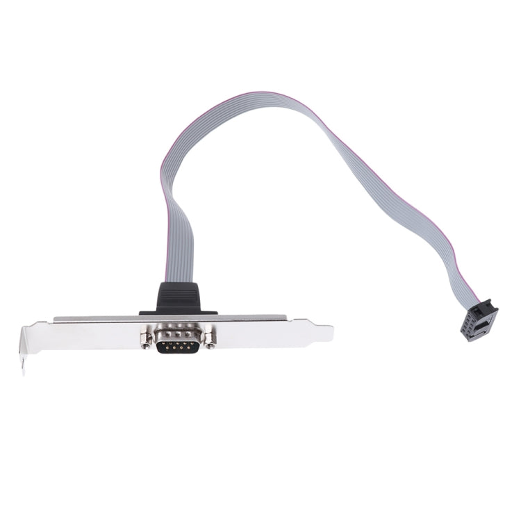 DB9 9pin Com Port host case Cable / RS232 port plate cable, Length: 36cm